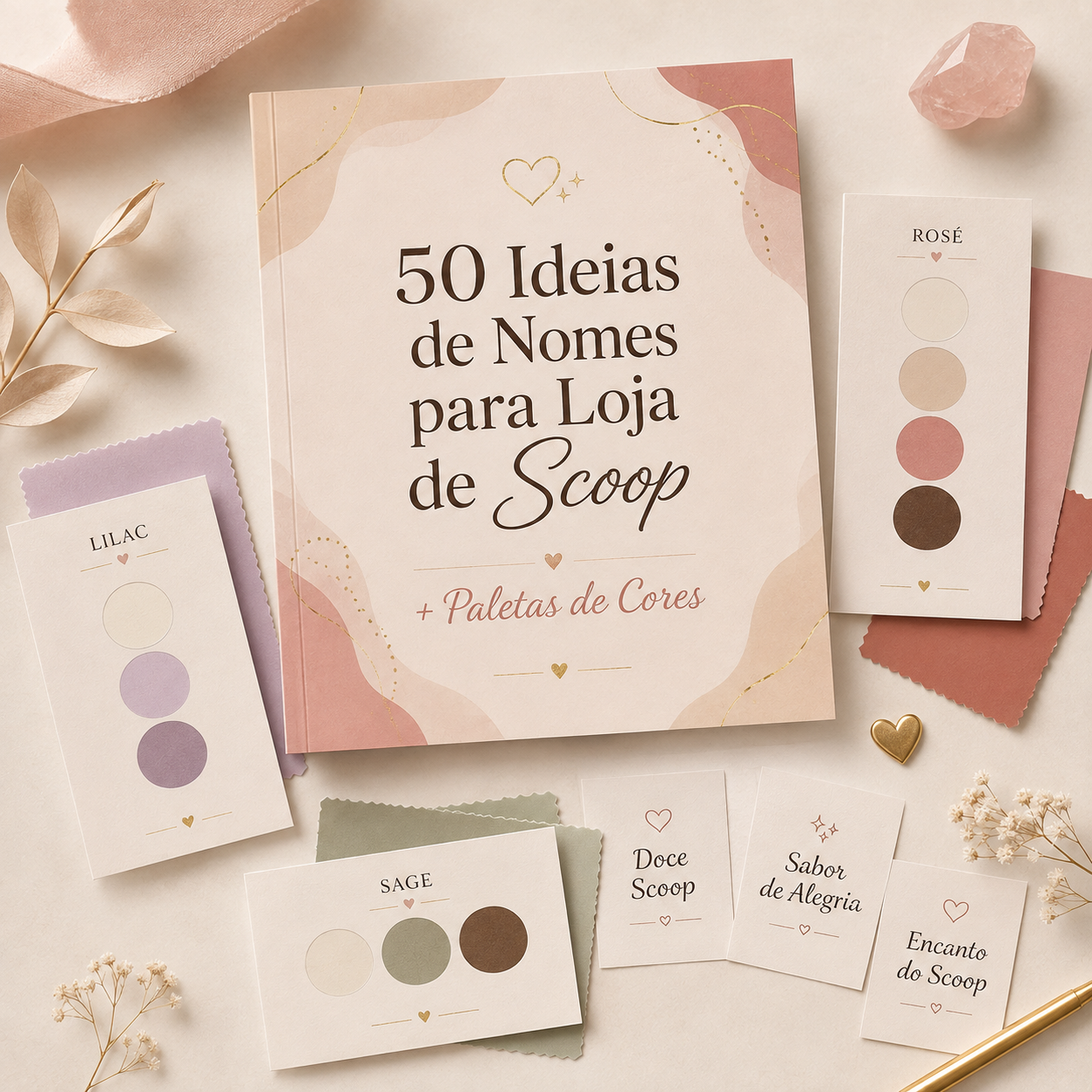 50 Ideias de Nomes e Paletas de Cores